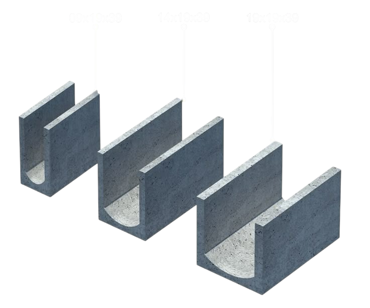Canales prefabricados de hormigón