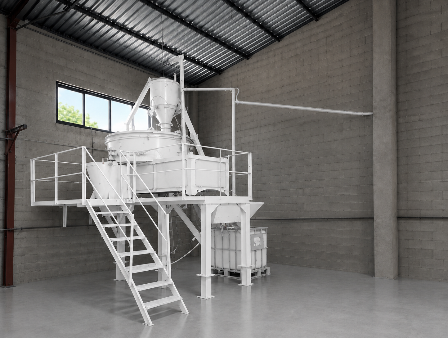 Instalaciones interiores de fabricación de prefabricados de hormigón